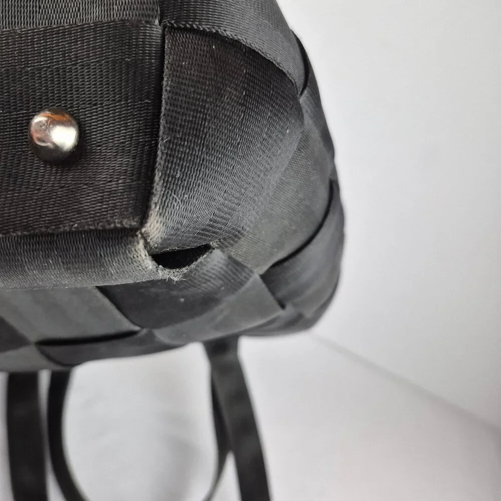 Vintage The Original Harveys Seatbelt Bag Black Tote Style - Picture 14 of 16